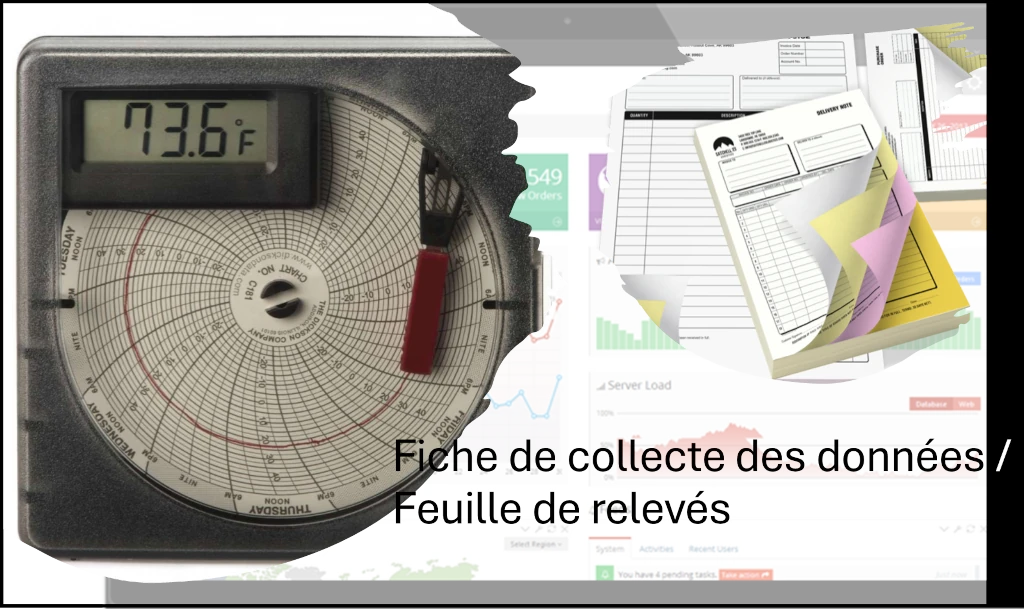 Feuille de relevés ou Fiche de collecte des données