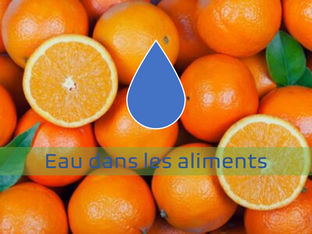 Eau dans les aliments